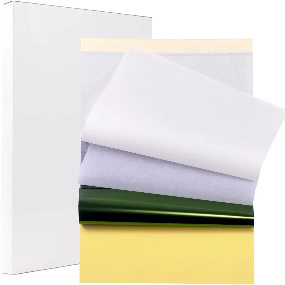 10/15/100pcs Tattoo Transfer Paper Transfer Stencil Paper Tattoo Copier 4 Layers A4 Size Tool for Tattooists Tattoo Supplies