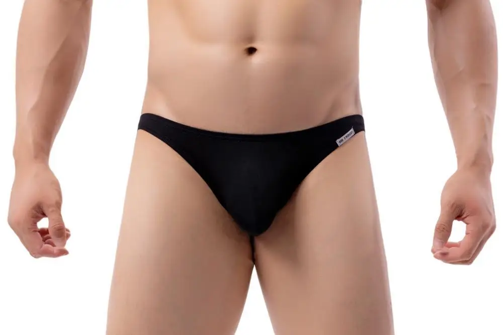 BRAVE PERSON Men's Modal Briefs Sexy Underwear Low-rise Solid Underpants 12 Colors Briefs for Man