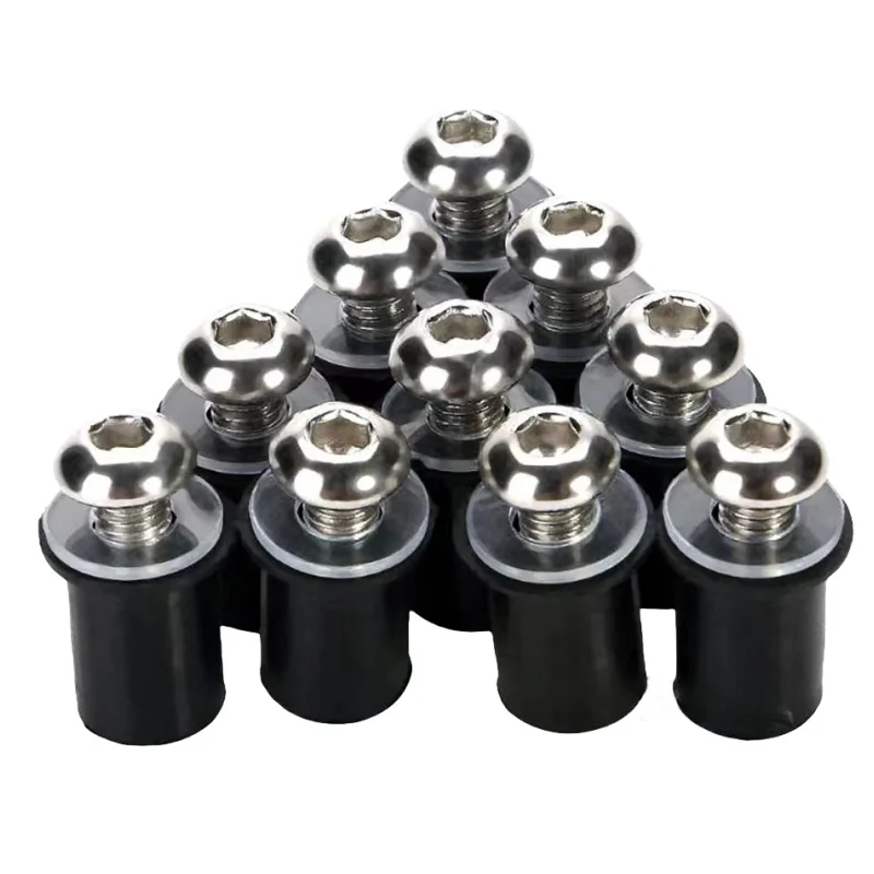 M5*16 5mm  Motorcycle Windscreen Screws Windshield Bolts Fairing Mountings Kits For Honda CBR 600 F4i CBR1000RR CB400 VFR800