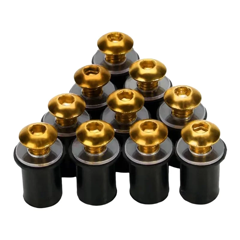 M5*16 5mm  Motorcycle Windscreen Screws Windshield Bolts Fairing Mountings Kits For Honda CBR 600 F4i CBR1000RR CB400 VFR800