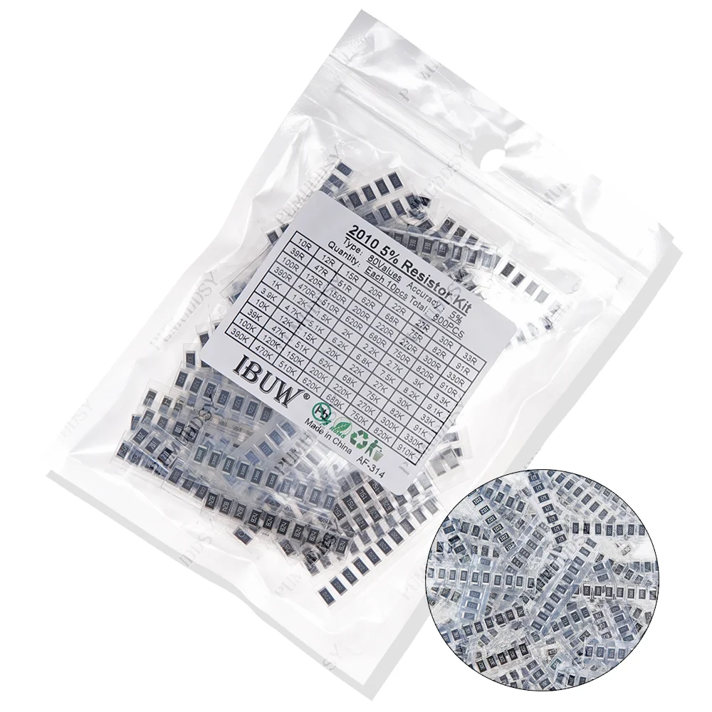 200pcs 660pcs 720pcs 4000pcs 0402 0603 0805 1206 1210 2512 smd resistor kit igmopnrq assorted kit 10k 100k 1k 1r 100r 220r 1% 5%