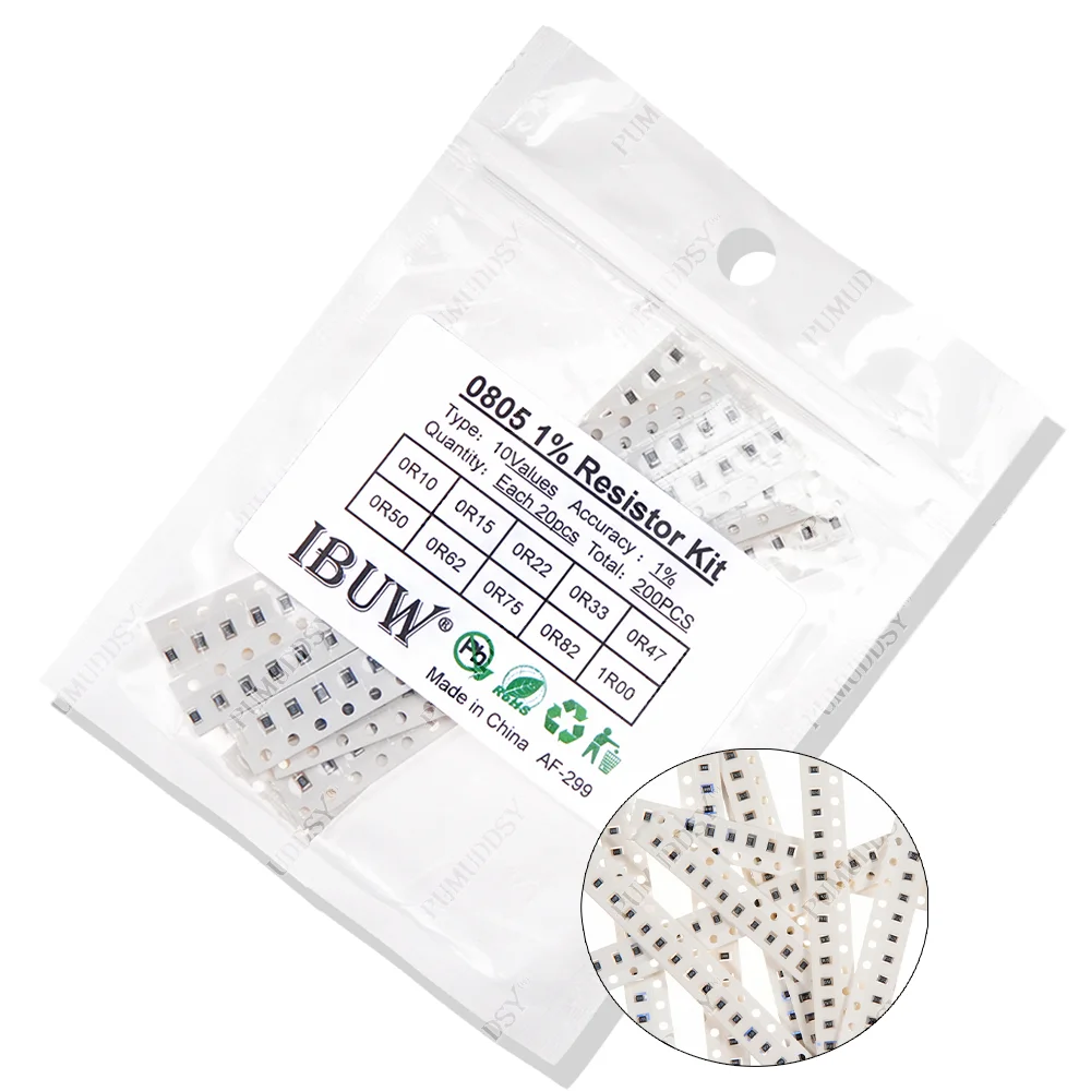 200pcs 660pcs 720pcs 4000pcs 0402 0603 0805 1206 1210 2512 smd resistor kit igmopnrq assorted kit 10k 100k 1k 1r 100r 220r 1% 5%