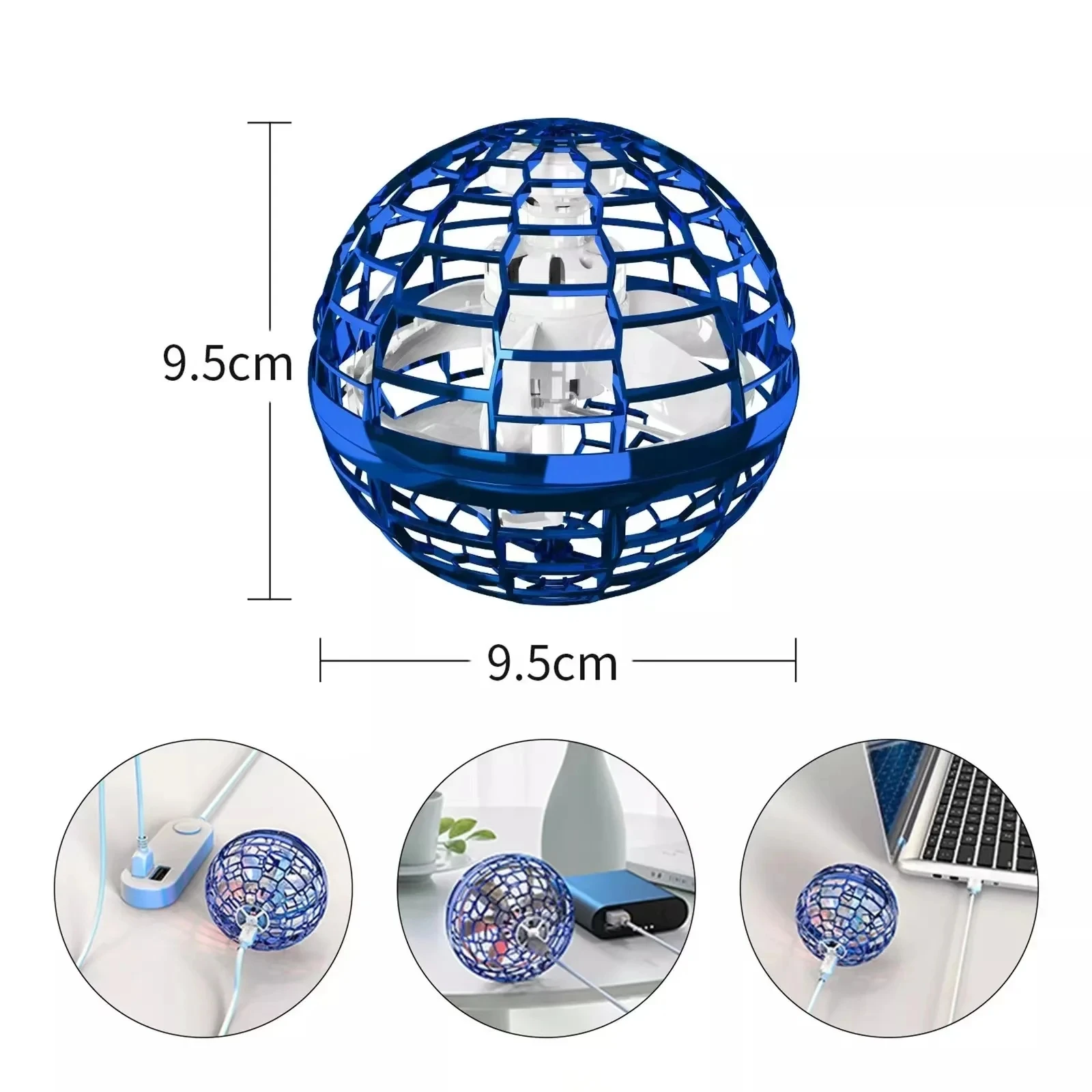 Flying Ball Boomerang Flyorb Magic With LED Lights Drone Hover Ball Fly Nova Orb Flying Spinner Fidget Toys Children Family Gift