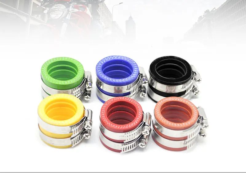 ZSDTRP 35 40 45 50 55mm Motorcycle Carburetor Rubber Adapter Inlet Intake Pipe For MIKUNI KEIHIN KOSO PWK Carburetor Accessory