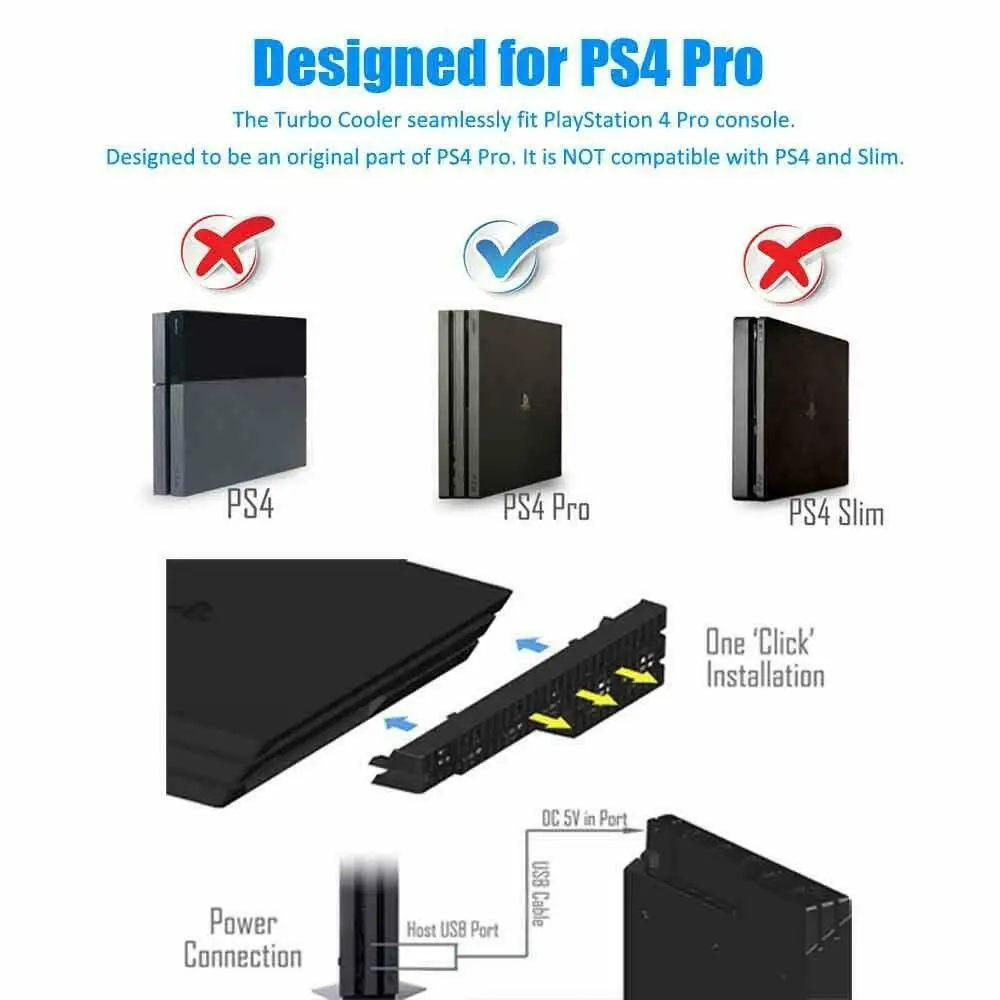 Base Fan Stand For Sony PS4 Pro Slim Game Console Play Station Playstation PS 4 Cooling Support Cooler Accessories Holder Gaming