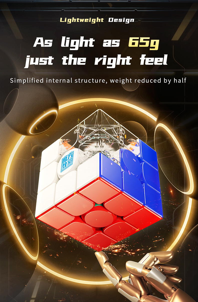 [Picube] MoYu RS3M V5 3x3x3 Magnetic Magic Cube Professional Cubo Magic Speed 3x3 Cube RS3M Moyu Cubing Puzzle Toys