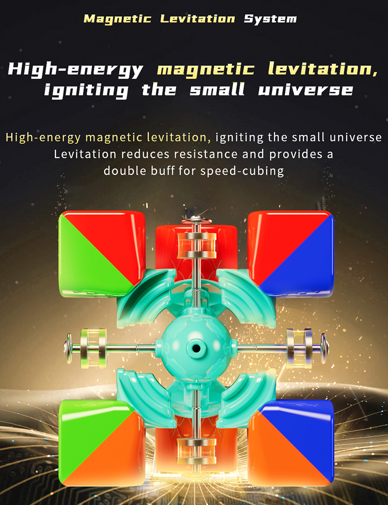 [Picube] MoYu RS3M V5 3x3x3 Magnetic Magic Cube Professional Cubo Magic Speed 3x3 Cube RS3M Moyu Cubing Puzzle Toys