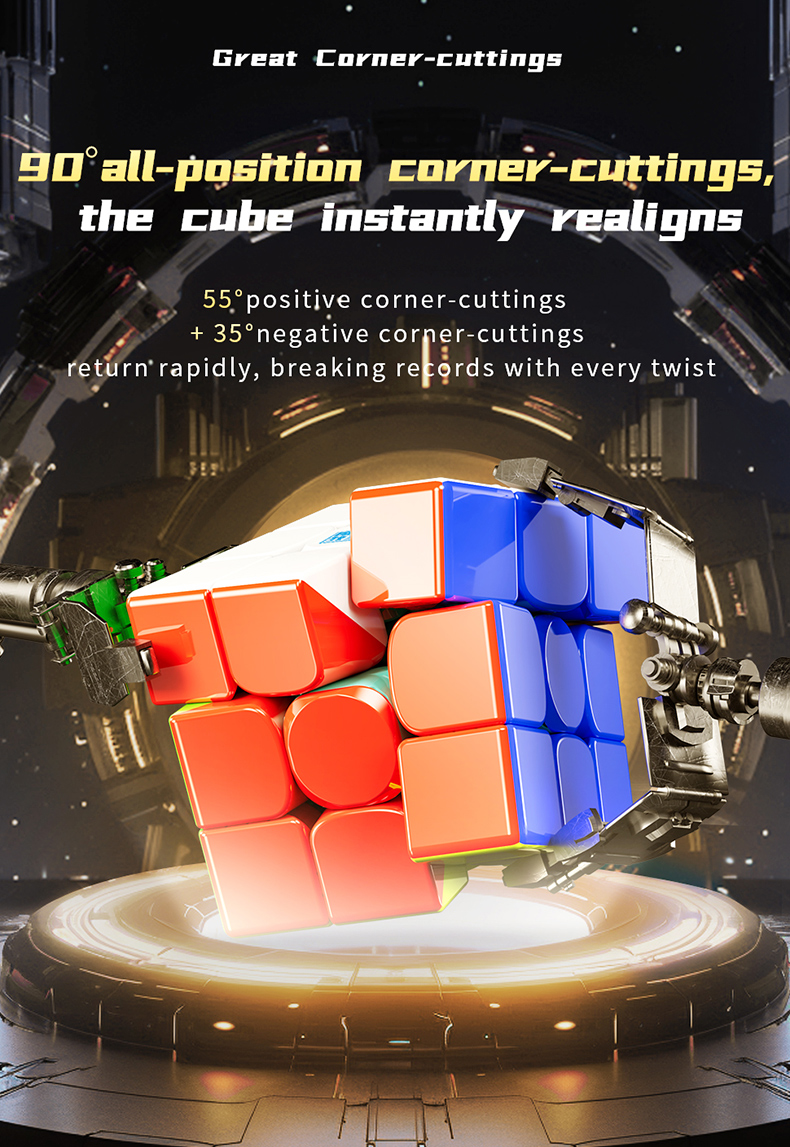 [Picube] MoYu RS3M V5 3x3x3 Magnetic Magic Cube Professional Cubo Magic Speed 3x3 Cube RS3M Moyu Cubing Puzzle Toys