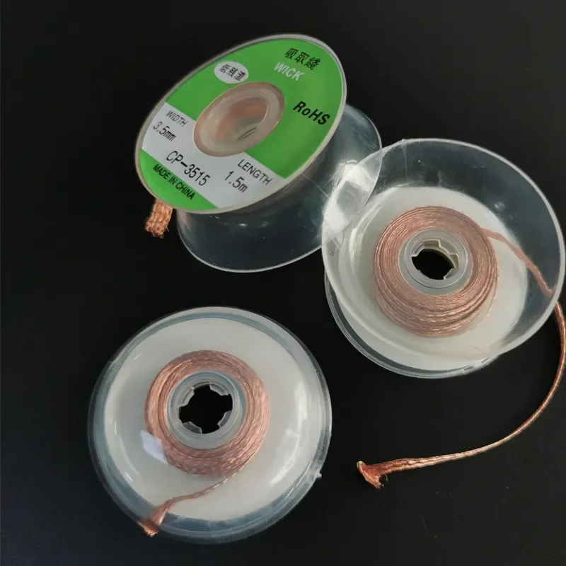1PCS 2.0mm 3.5mm 1.5M 3M Welding Wires Desoldering Braid Solder Remover Wick Wire Repair Tool