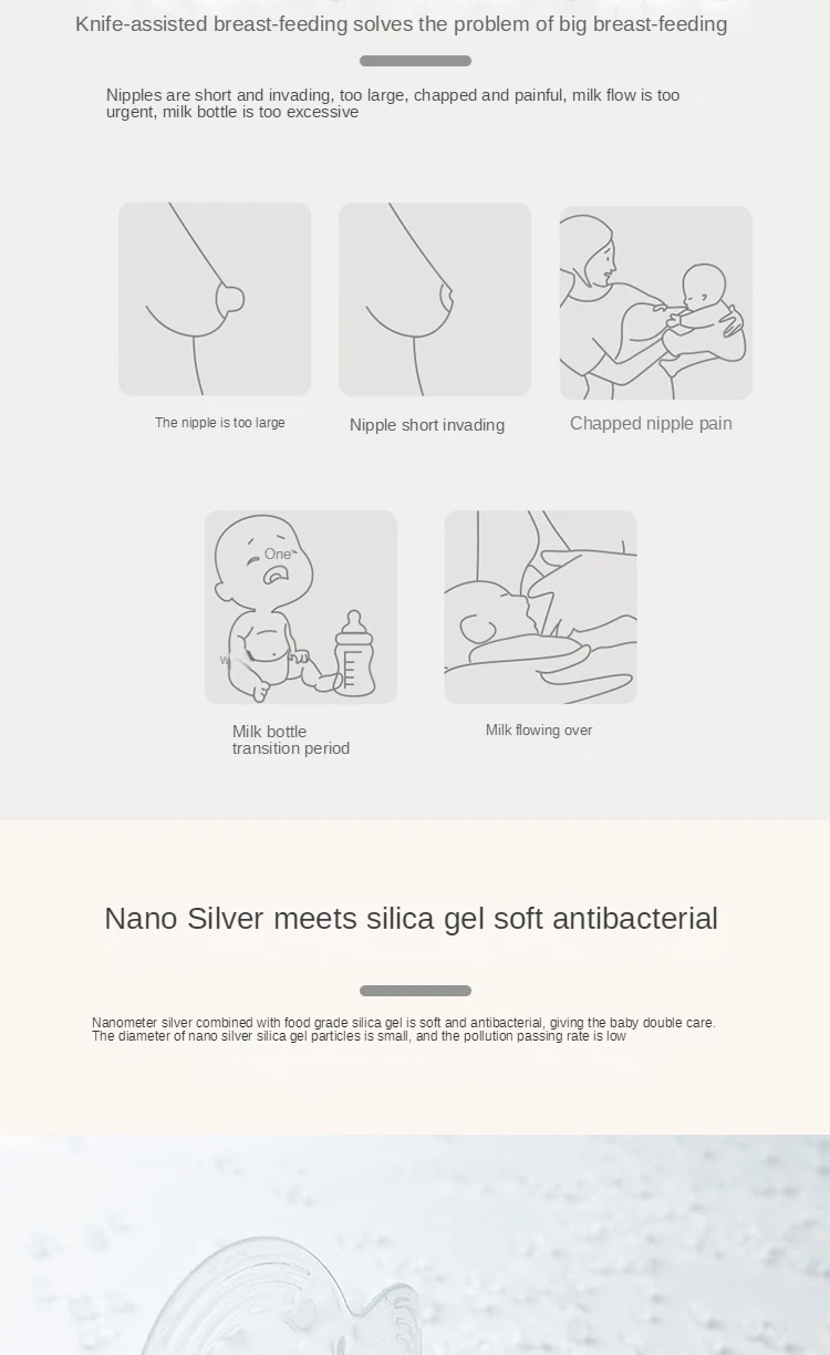 Silicone Nipple Protector Breastfeeding Mother Protection Shields Milk Cover Popular Milk Nipple Anti-overflow Breast Pad New