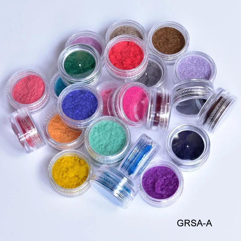 24 Boxes 3D Flocking Velvet Powder Villus Powder for Nail Art Decoration Nail Art Glitter Velvet Flocking Powder 2.5ml/Box BPB11