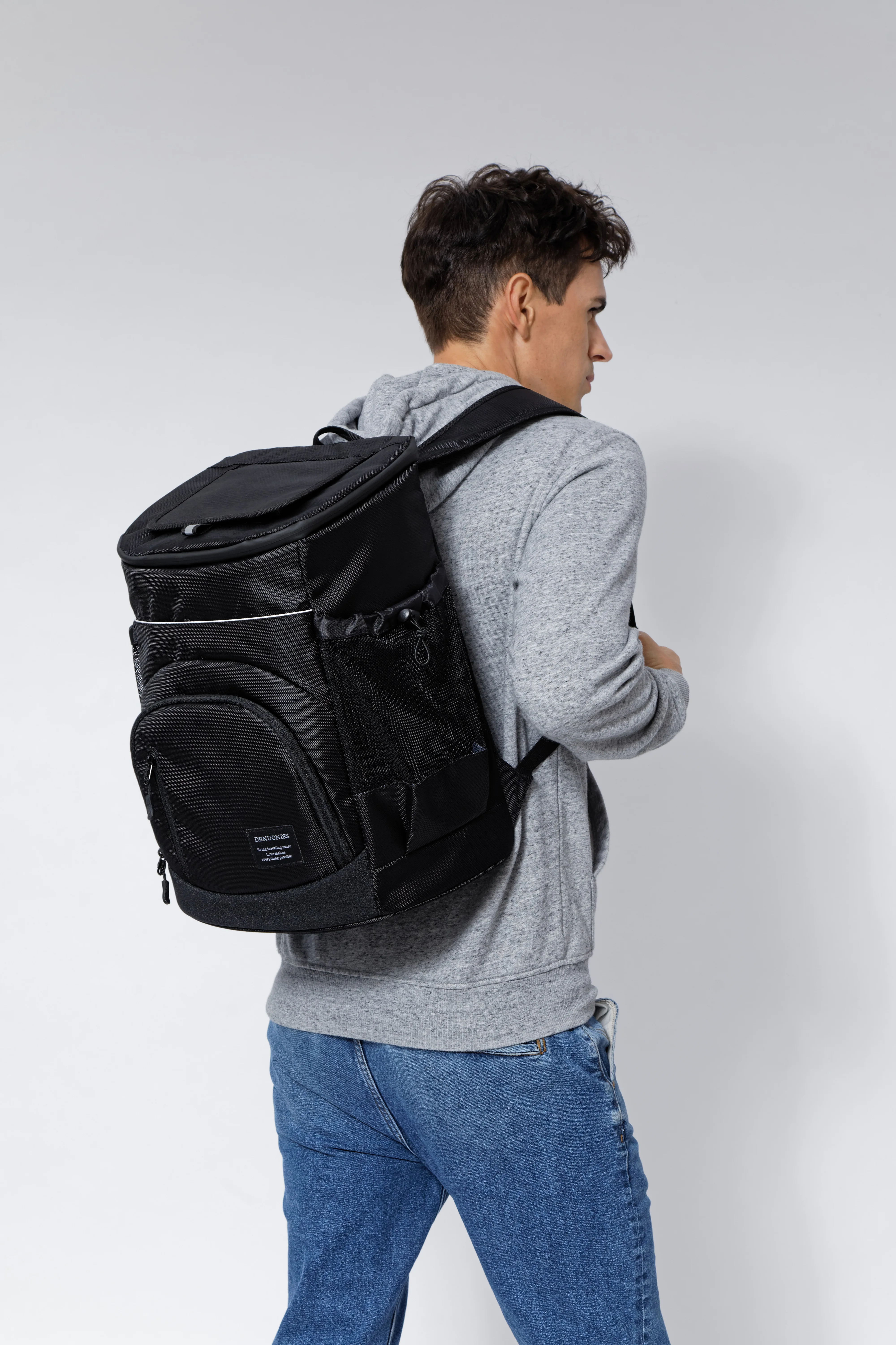 DENUONISS 33L Thermal Cooler Backpack For Drinks Beach Carnival Insulated Backpack Bag Waterproof Outdoor Cooler Bag Customized