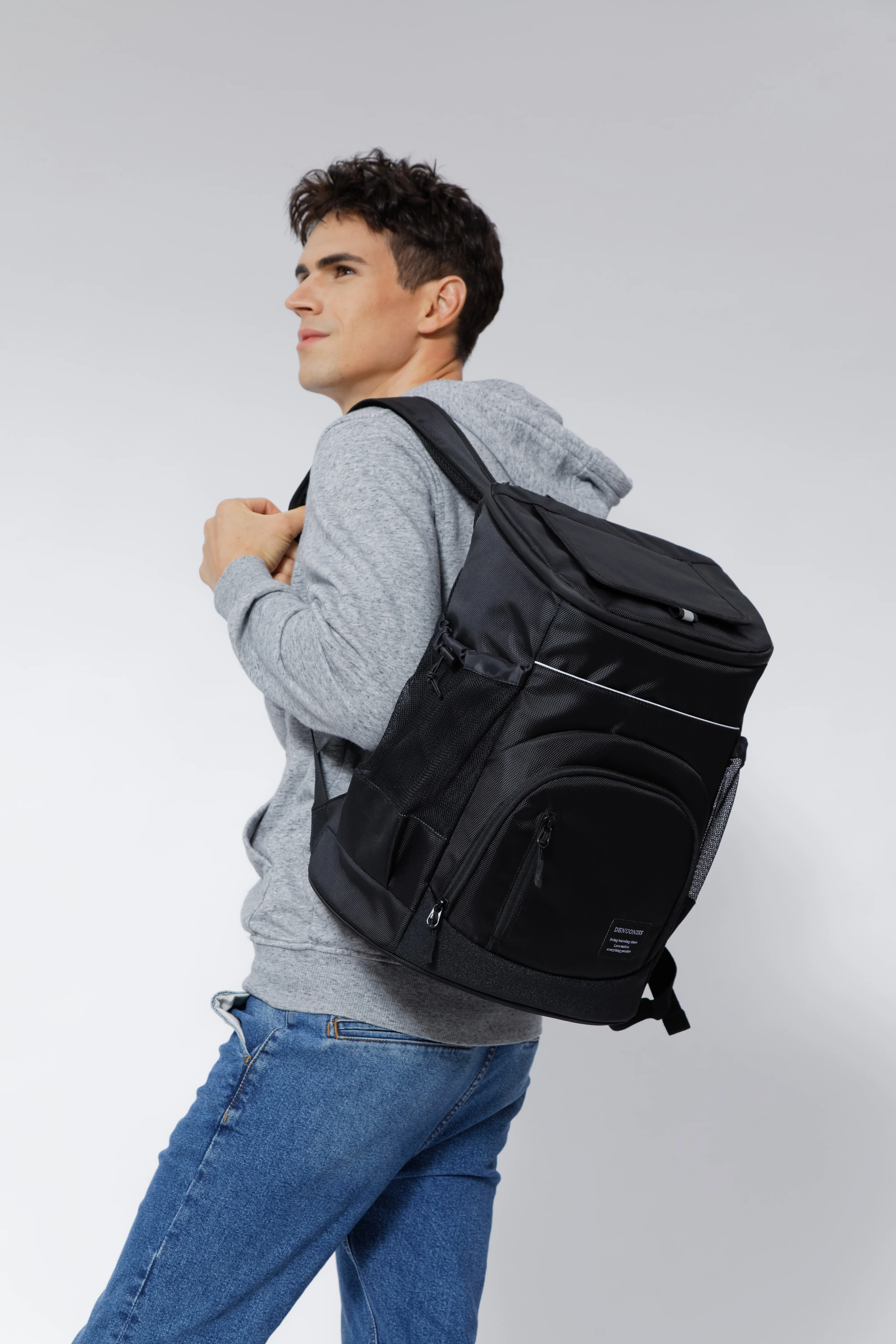 DENUONISS 33L Thermal Cooler Backpack For Drinks Beach Carnival Insulated Backpack Bag Waterproof Outdoor Cooler Bag Customized