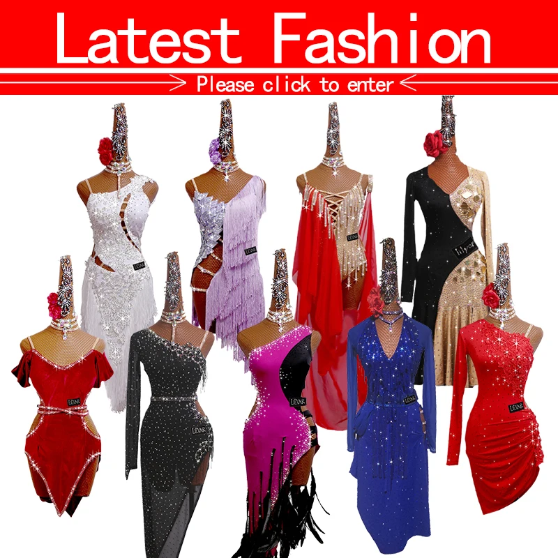 New Man Latin Dance Top Latin Dancing Shirts Adult Kids Competition Performance Wear Salsa Square Professional Practice Clothing