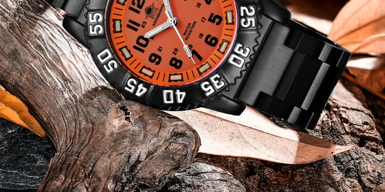 Addies Men Military Watches Leisure Outdoor Sports Luminous Watch Multi-functional Nylon Steel Strap Waterproof Men's Quartz Wat