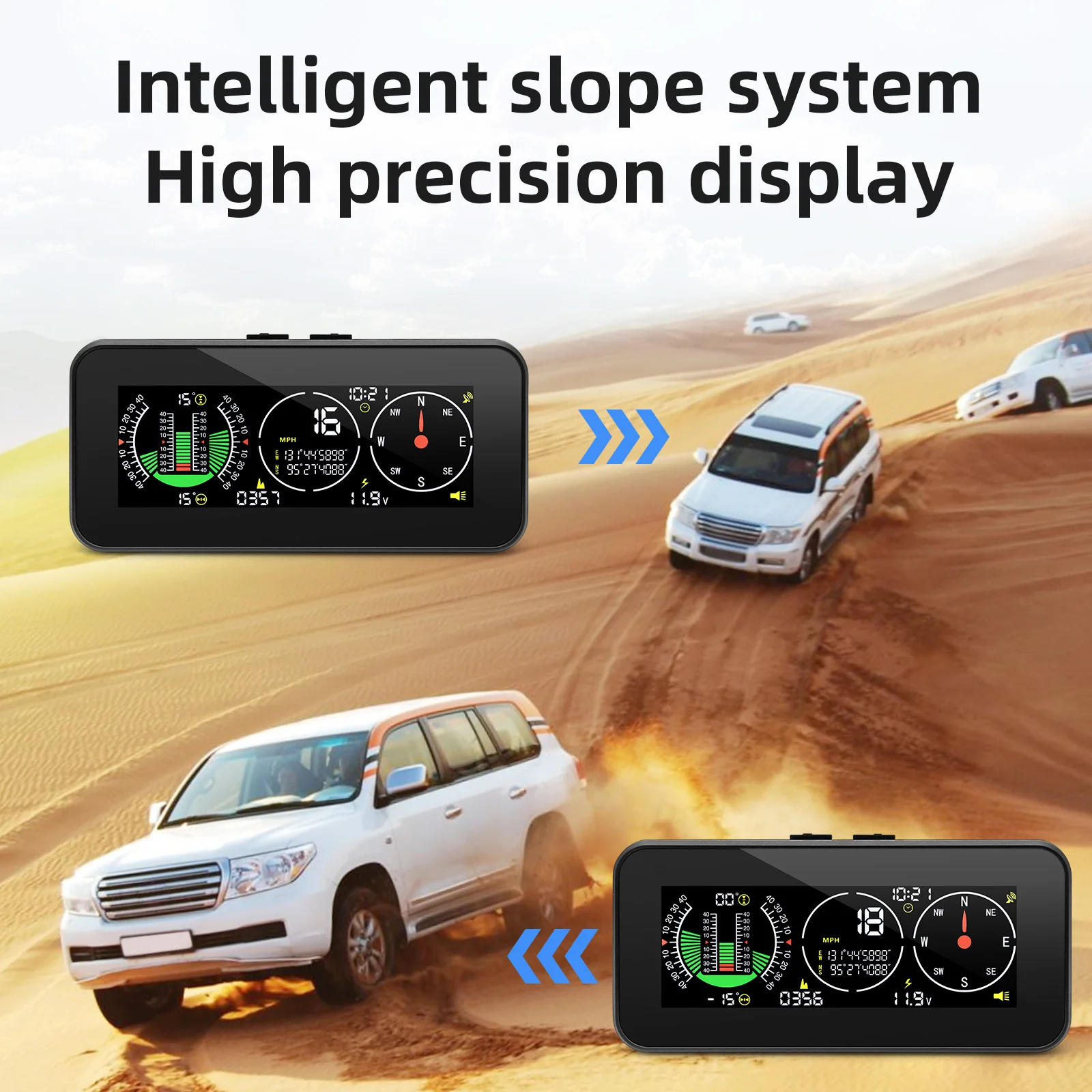M60 Digital Speed Slope Meter Inclinometer M50 With GPS Speedometer Compass For off road accessories 4x4 On-board Computer