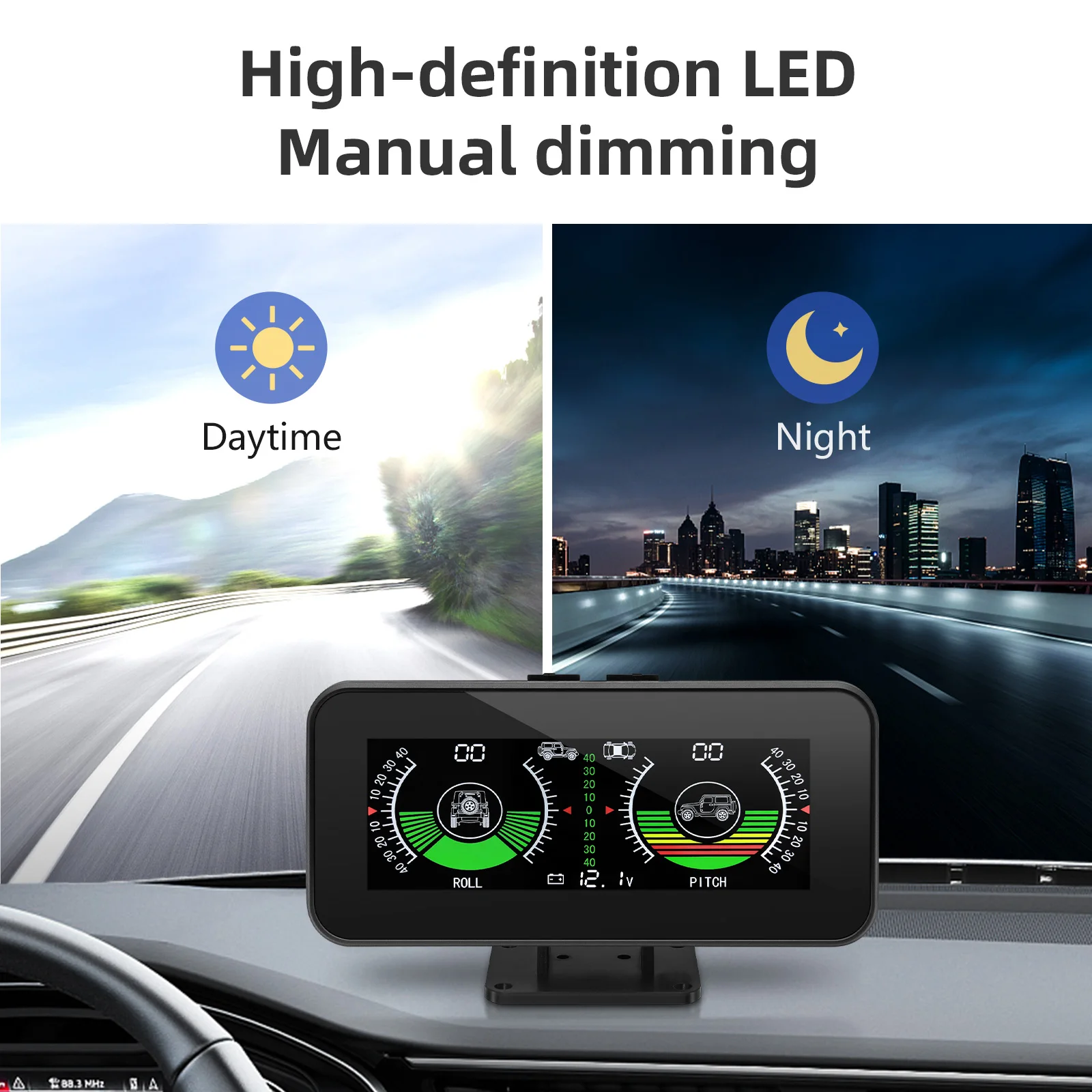 M60 Digital Speed Slope Meter Inclinometer M50 With GPS Speedometer Compass For off road accessories 4x4 On-board Computer