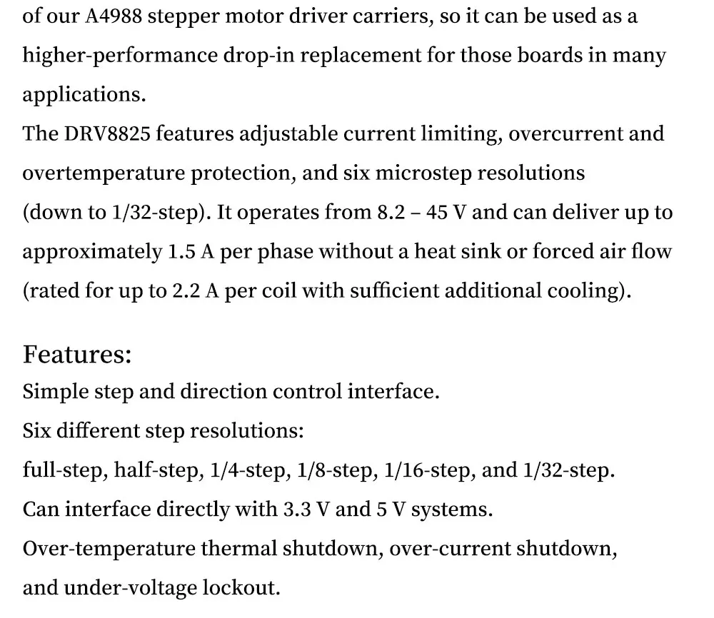 3D Printer Parts A4988 DRV8825 Stepper Motor Driver With Heat sink For SKR V1.3 1.4 GTR V1.0 RAMPS 1.4 1.6 MKS GEN V1.4 board