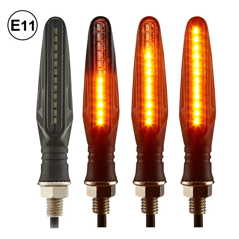 E11 Mark Motorcycle LED Turn Signals Light 335SMD Motorcycle Flasher Light Built Relay Motorcycle Turn Signal Indicators