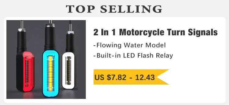 E11 Mark Motorcycle LED Turn Signals Light 335SMD Motorcycle Flasher Light Built Relay Motorcycle Turn Signal Indicators