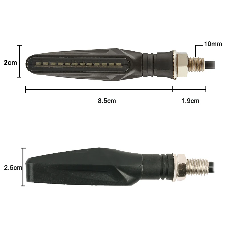 E11 Mark Motorcycle LED Turn Signals Light 335SMD Motorcycle Flasher Light Built Relay Motorcycle Turn Signal Indicators