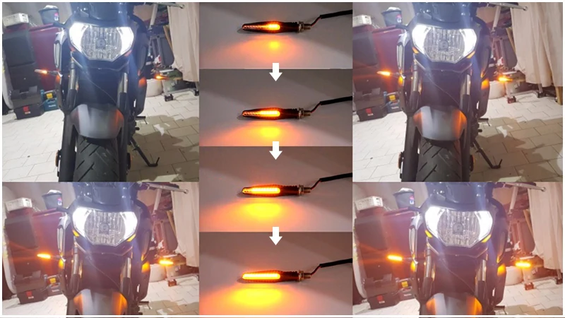 E11 Mark Motorcycle LED Turn Signals Light 335SMD Motorcycle Flasher Light Built Relay Motorcycle Turn Signal Indicators