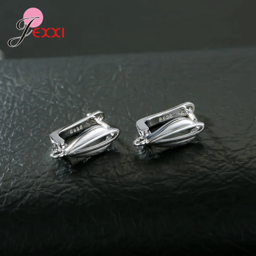 Drop Shipping Genuine 925 Sterling Silver Earrings Findings For DIY Jewelry Accessory High Quality Women Girls Jewelry Component