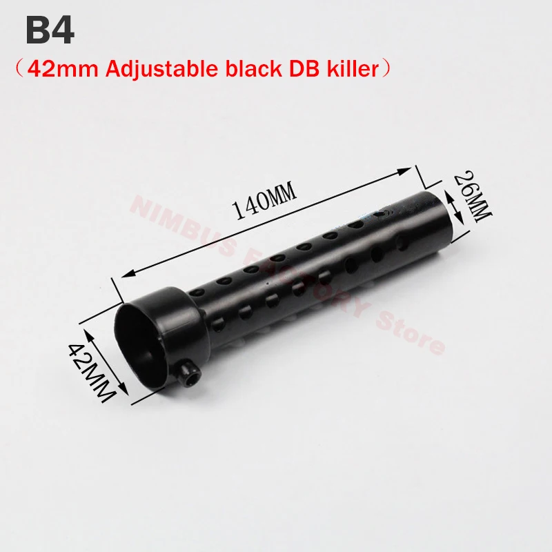 35mm 42mm 45mm 48mm 60mm Exhaust Muffler Adjustable DB Killer Silencer Reduce Noise Sound Eliminator for Akrapovic for SC for AR