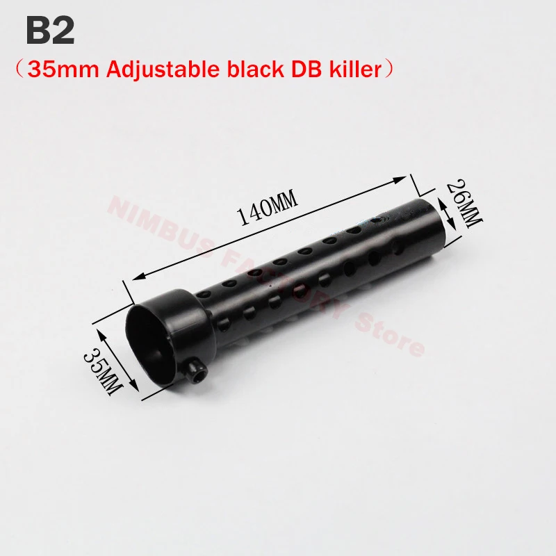35mm 42mm 45mm 48mm 60mm Exhaust Muffler Adjustable DB Killer Silencer Reduce Noise Sound Eliminator for Akrapovic for SC for AR