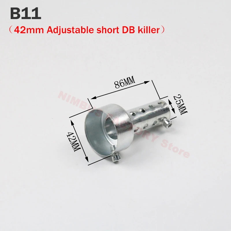 35mm 42mm 45mm 48mm 60mm Exhaust Muffler Adjustable DB Killer Silencer Reduce Noise Sound Eliminator for Akrapovic for SC for AR