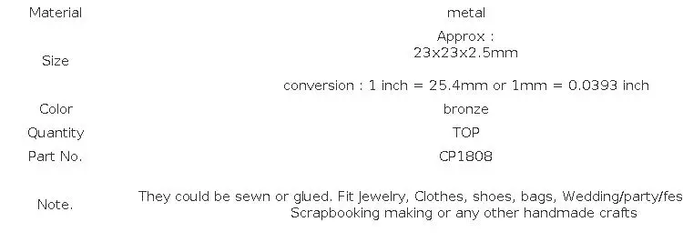 Practical Metal Bronze Book Scrapbooking Album Menu Folder Corner Protectors Corner For Photo Album DIY CP1808