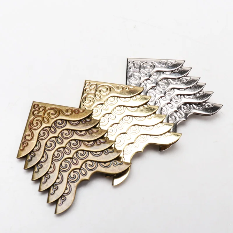 Practical Metal Bronze Book Scrapbooking Album Menu Folder Corner Protectors Corner For Photo Album DIY CP1808