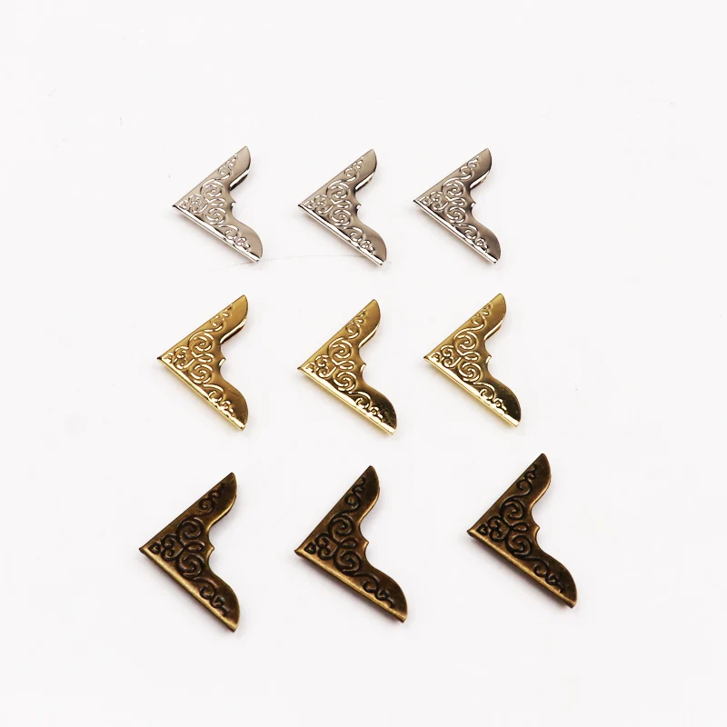 Practical Metal Bronze Book Scrapbooking Album Menu Folder Corner Protectors Corner For Photo Album DIY CP1808
