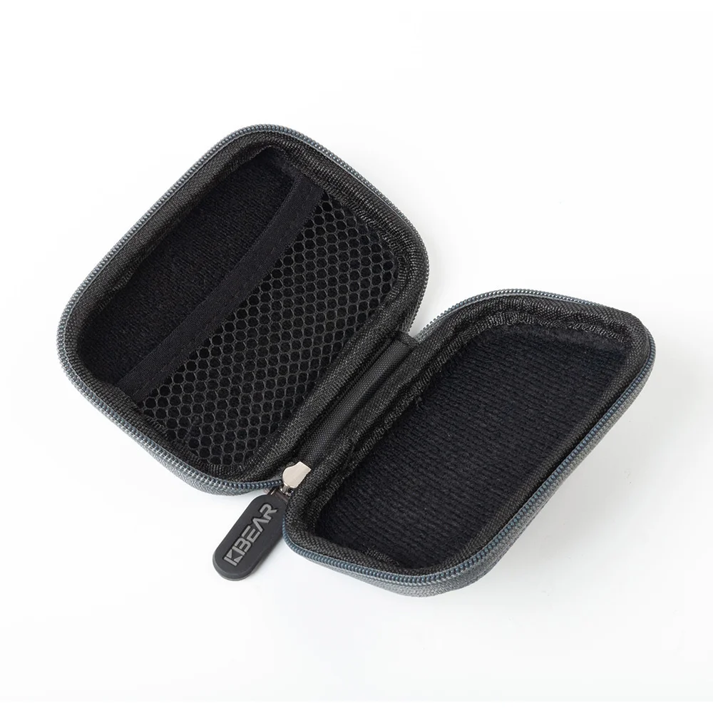KBEAR High-end Fabric Case Earphone Headset Accessories Portable Earbuds Case Storage Package Bag With TRI I3 Pro Headphone IEM