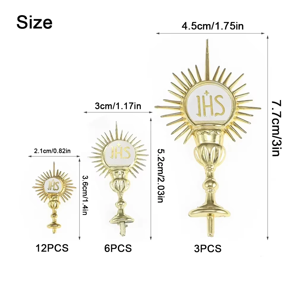 Catholic Bible Supplies JHS Card Insertion Decoration JHS Holy Grail Pendant Party Wedding Baptism Supplies Religious Jewelry