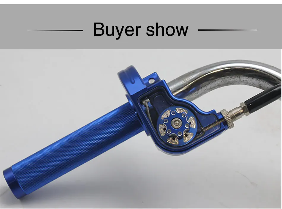 Alconstar- CNC Aluminum Adjustable Motorcycle Motorbike Throttle Grips Settle Quick Twister Gas Dirt Pit Bikes ATV UTV