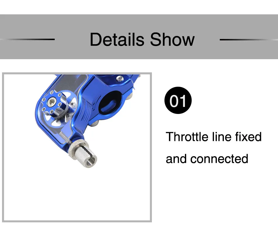 Alconstar- CNC Aluminum Adjustable Motorcycle Motorbike Throttle Grips Settle Quick Twister Gas Dirt Pit Bikes ATV UTV