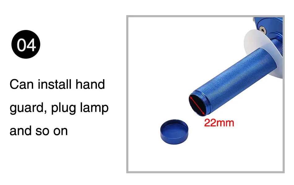Alconstar- CNC Aluminum Adjustable Motorcycle Motorbike Throttle Grips Settle Quick Twister Gas Dirt Pit Bikes ATV UTV