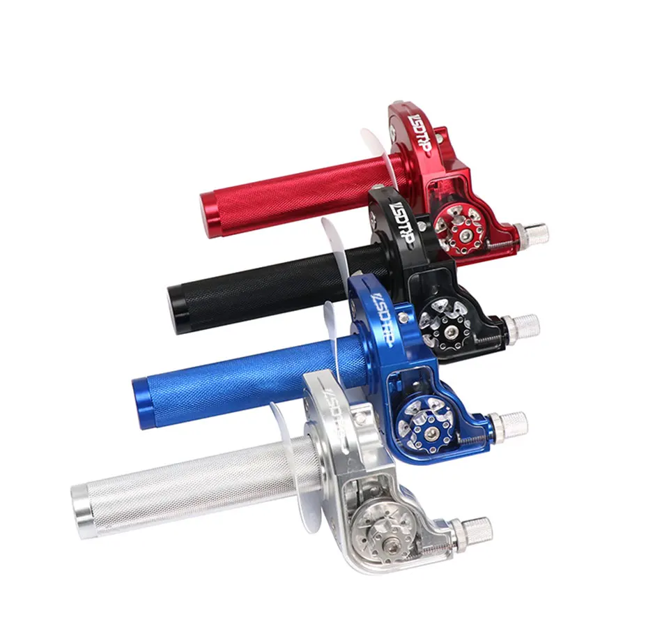 Alconstar- CNC Aluminum Adjustable Motorcycle Motorbike Throttle Grips Settle Quick Twister Gas Dirt Pit Bikes ATV UTV