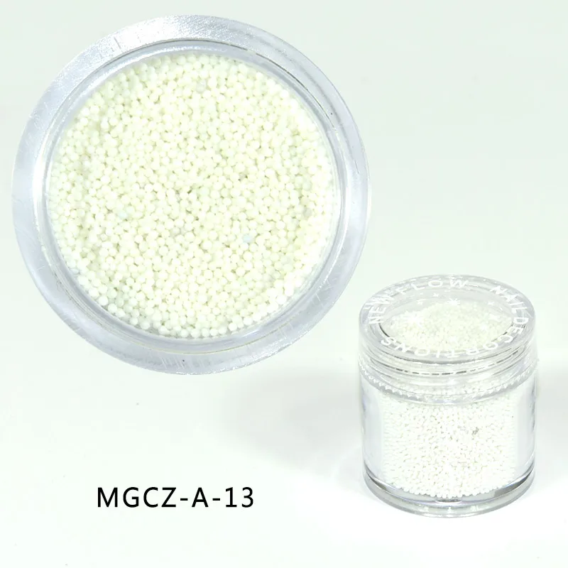 1 Bottle Caviar Nail Art Beads Decoration 24 Colors Micro Round Ball 0.6-1mm Nail Crystal Glass Beads 3D Nail Rhinestones #PG8/6