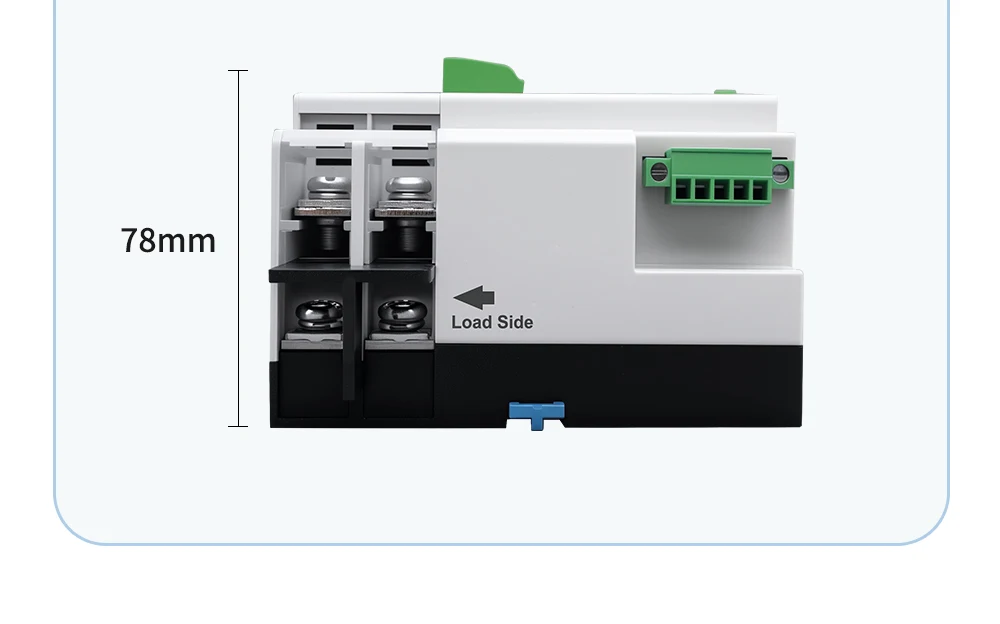 TOMZN Single Phase Din Rail ATS PV Inverter Dual Power Automatic Transfer Selector Switches Uninterrupted 2P 63A 100A 125A