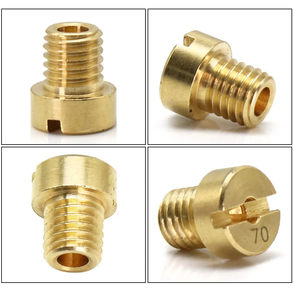 ZSDTRP 10pcs/12pcs Main Jet M5 for Dellorto Carburetor SHA SHB UA UB PHBG VHB-CS VHBT-CS #30-135 PHBG Idle Pilot Jet