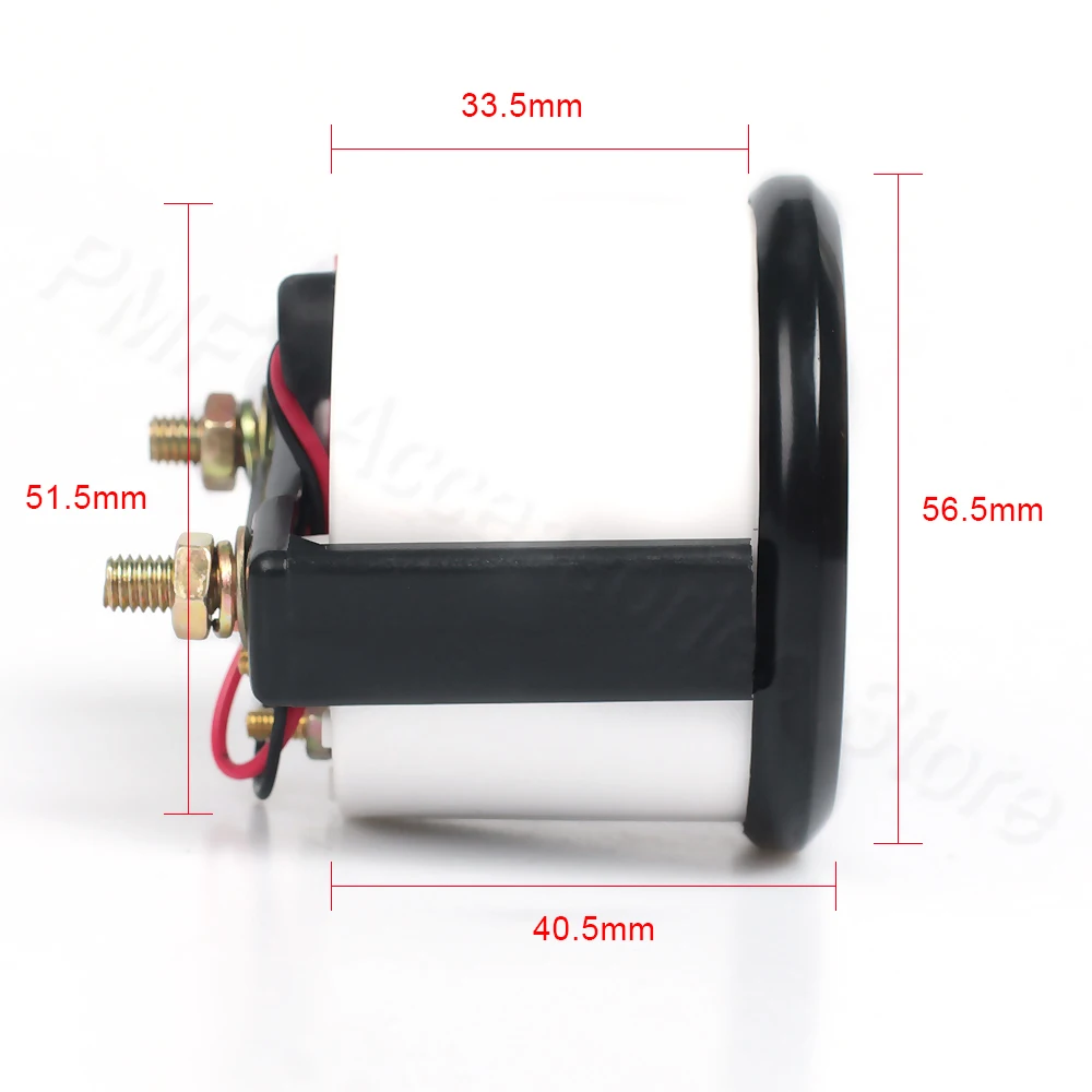 Vehicle Meter 12V Automobile Car Gauge 2" 52mm Water Temp Oil Temp Oil Press Fuel Volts Oil press kg Ammeter Gauge Black Shell