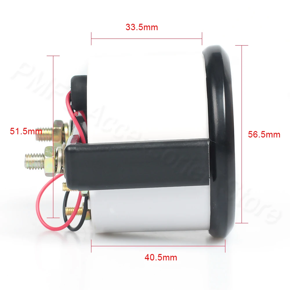 Vehicle Meter 12V Automobile Car Gauge 2" 52mm Water Temp Oil Temp Oil Press Fuel Volts Oil press kg Ammeter Gauge Black Shell