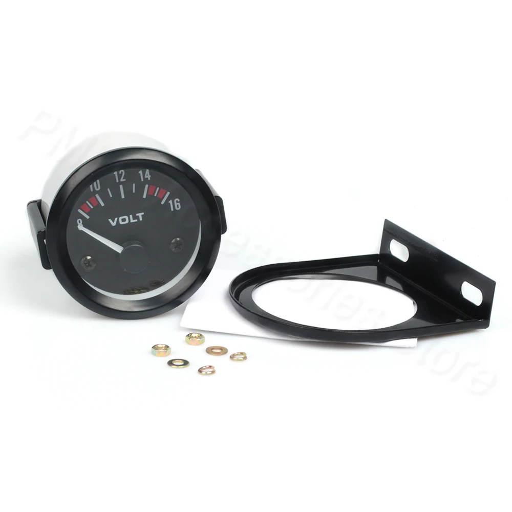 Vehicle Meter 12V Automobile Car Gauge 2" 52mm Water Temp Oil Temp Oil Press Fuel Volts Oil press kg Ammeter Gauge Black Shell