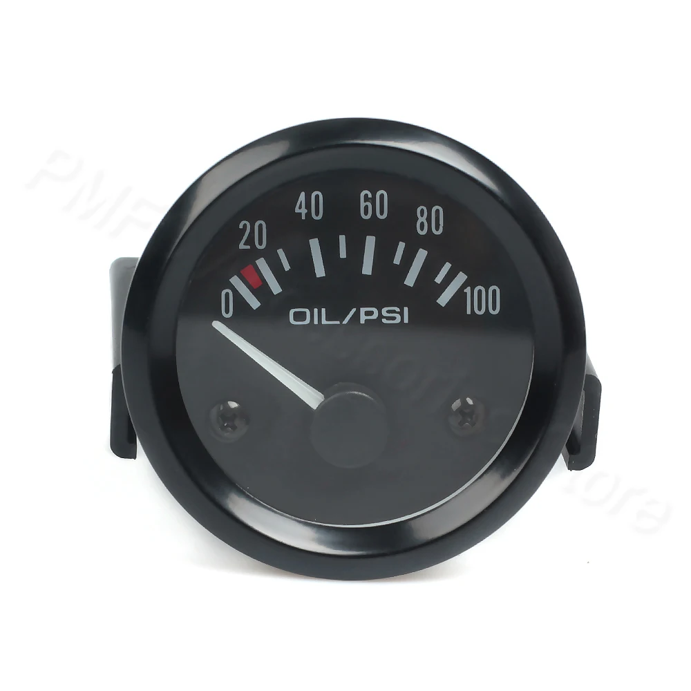Vehicle Meter 12V Automobile Car Gauge 2" 52mm Water Temp Oil Temp Oil Press Fuel Volts Oil press kg Ammeter Gauge Black Shell