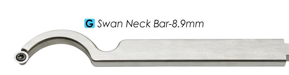 TASP Carbide Insert Cutter Woodturning Tool Swan Neck Wood Turning Chisel Blade & Aluminum Handle for Woodworking Lathe Machine