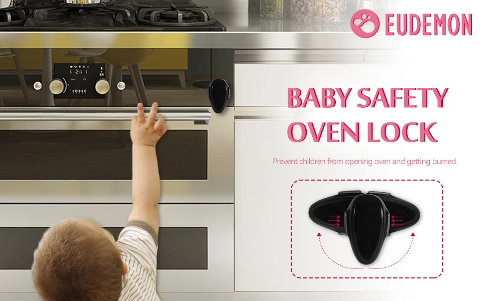 EUDEMON Baby Oven Door Lock for Kitchen Child Safety Locks Children Protection Kids Safety Care Drawer Cabinet Cupboard Lock