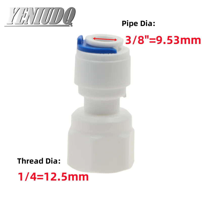 Fit for 1/4" 3/8" OD Tube Pushfit To BSP Female Thread Pipe Quick Connector Fitting Aquarium Reverse Osmosis RO Water Dispenser