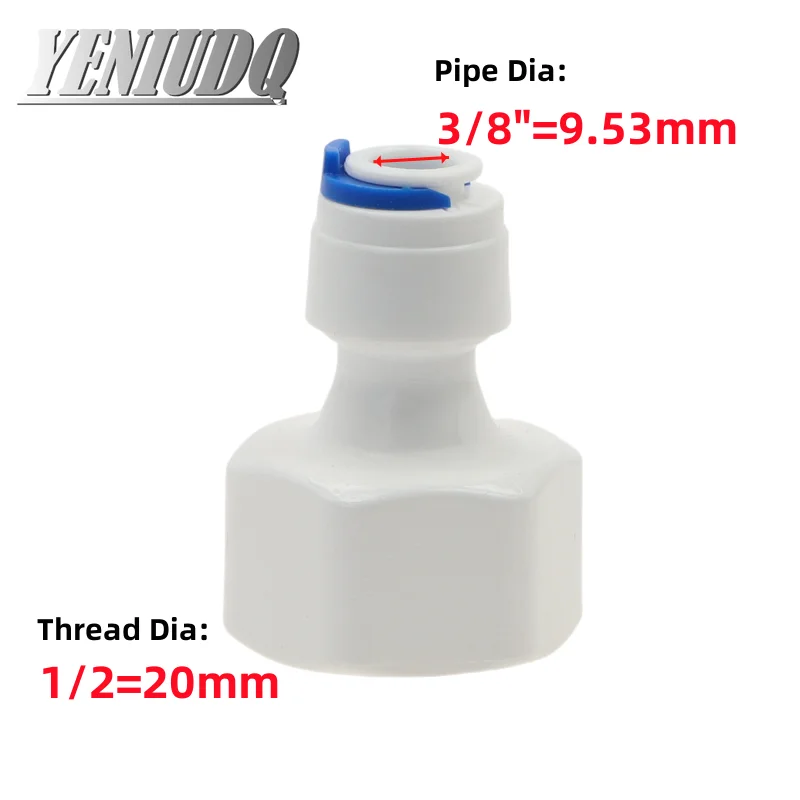 Fit for 1/4" 3/8" OD Tube Pushfit To BSP Female Thread Pipe Quick Connector Fitting Aquarium Reverse Osmosis RO Water Dispenser
